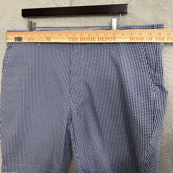 Polo Golf Ralph Lauren Houndstooth Seersucker Shorts Men's Size 40 Blue Crest - Picture 7 of 10